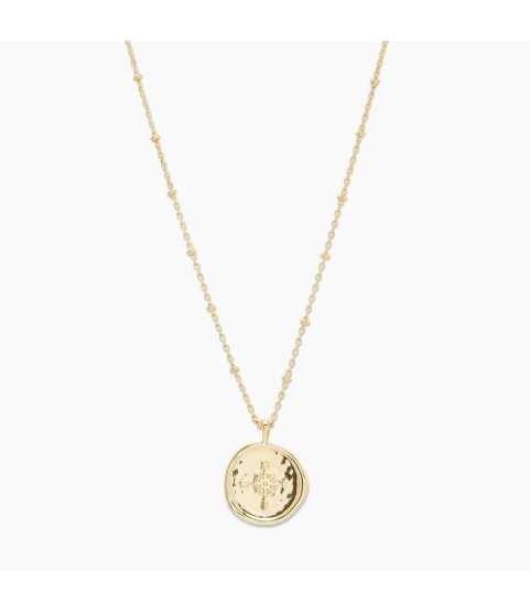 Compass Coin Necklace