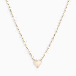 Opal Heart Necklace