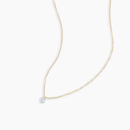 Floating Diamond Necklace