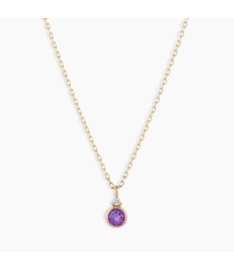 Amethyst Birthstone Necklace