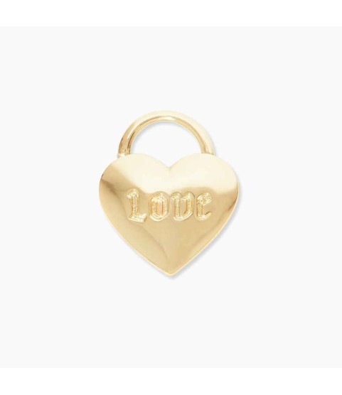 Heart Padlock Parker Charm