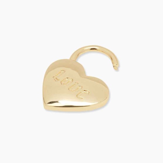 Heart Padlock Parker Charm