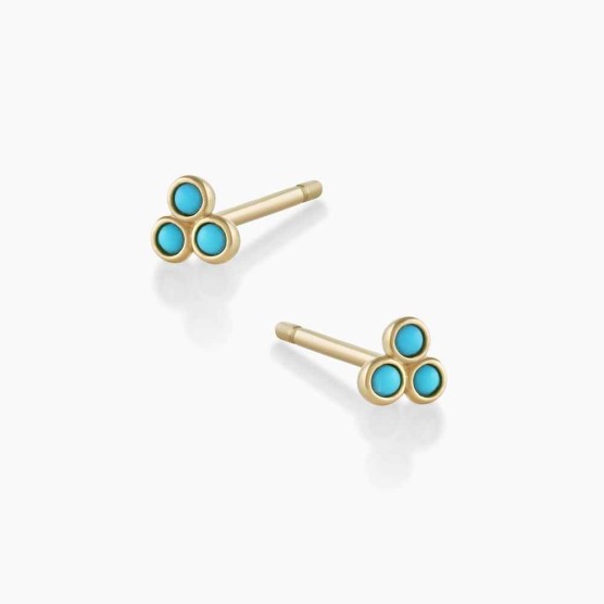 Classic Turquoise Trio Studs