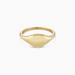 14k Gold Bespoke Signet Ring