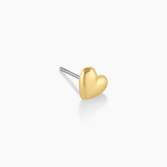 Heart Charm Stud