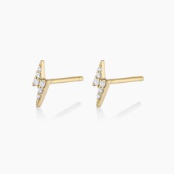 Diamond Lightning Studs