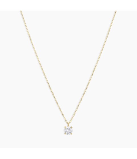 Diamond Solitaire 4 mm Necklace