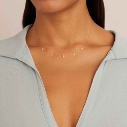 Floating Diamond Flutter Necklace