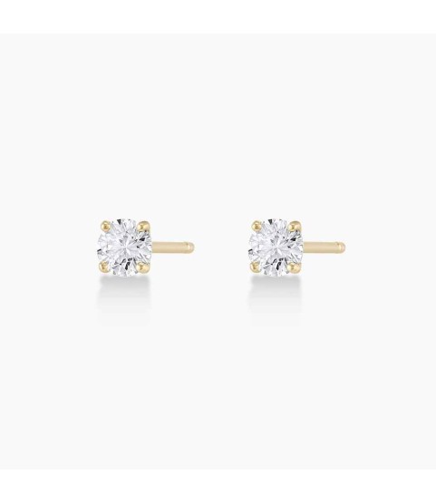 Diamond Solitaire 4 mm Studs