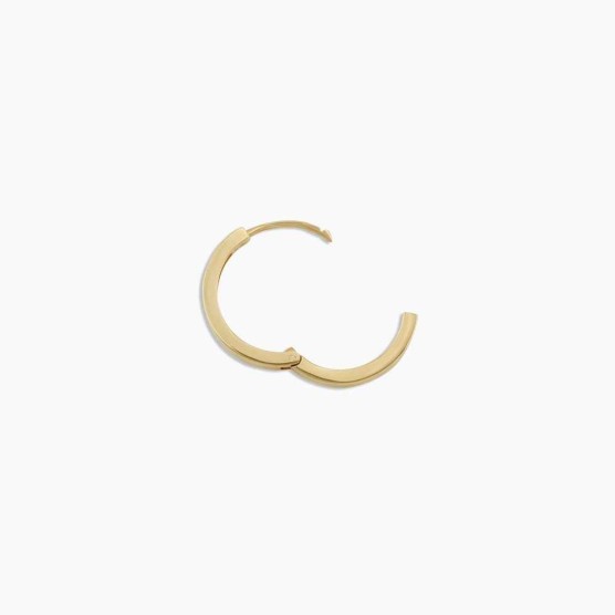 14k Gold Rose Hoop