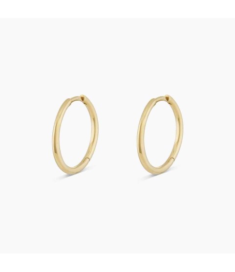 14k Gold Classic 15mm Huggies