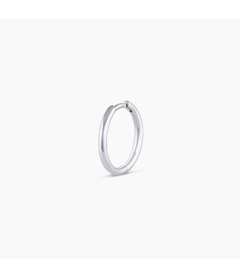 14k White Gold Classic 11 mm Huggie