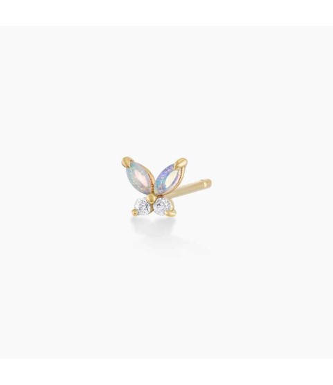 Opal Butterfly Stud