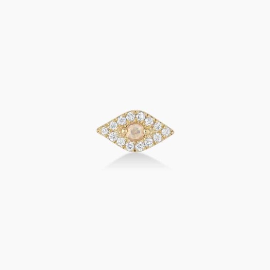 Diamond Evil Eye Stud