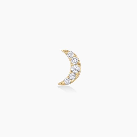 Diamond Crescent Stud