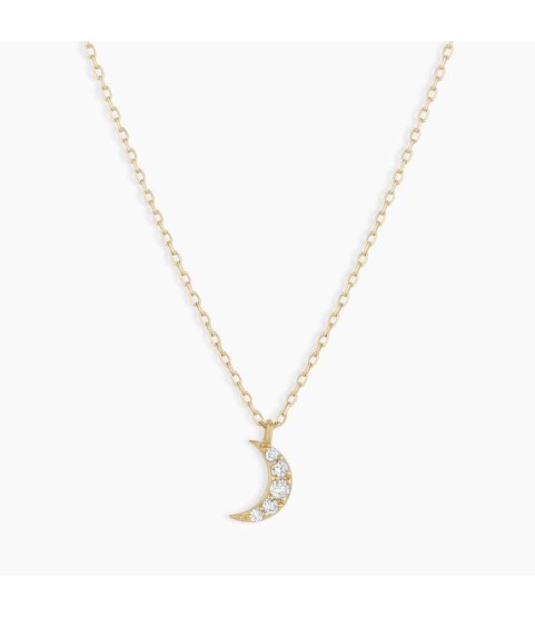 Diamond Crescent Necklace