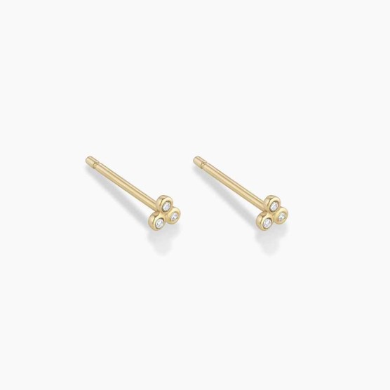 Classic Diamond Trio Studs