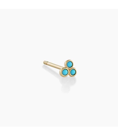 Classic Turquoise Trio Stud