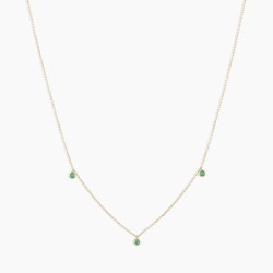 Classic Emerald Trio Necklace