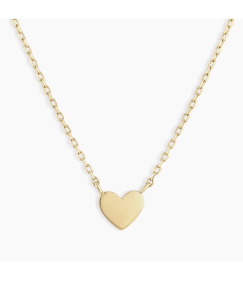 14k Gold Heart Mini Necklace