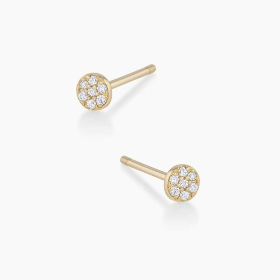 Diamond Pavé Studs