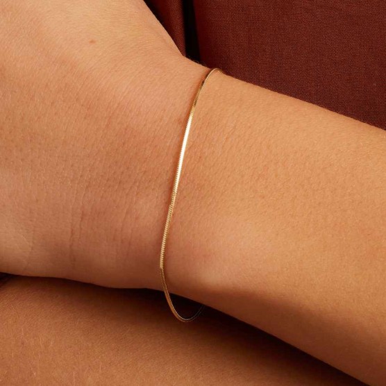 14k Gold Micro Mini Venice Bracelet