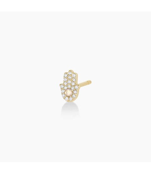 Diamond Hamsa Stud