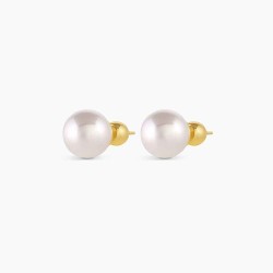 Lou Pearl Studs (White)