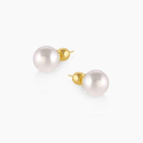 Lou Pearl Studs (White)