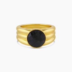 Power Gemstone Reed Ring for Balance