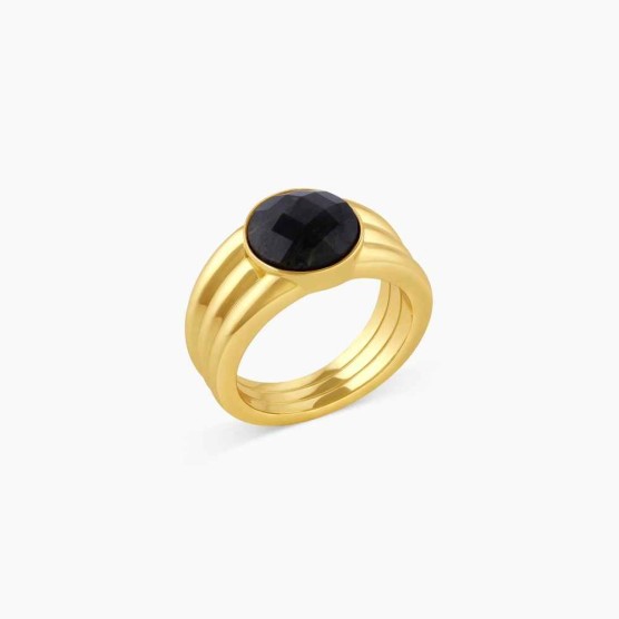 Power Gemstone Reed Ring for Balance